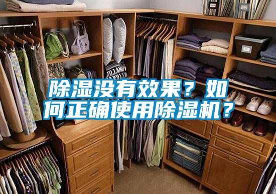 除濕沒有效果？如何正確使用除濕機？