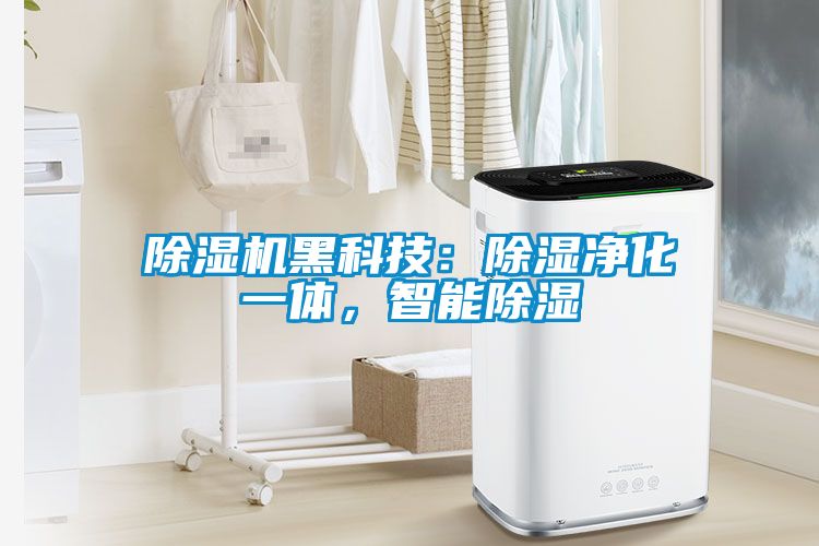 除濕機黑科技：除濕凈化一體，智能除濕