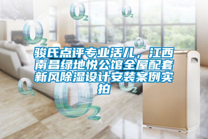駿氏點評專業(yè)活兒，江西南昌綠地悅公館全屋配套新風(fēng)除濕設(shè)計安裝案例實拍