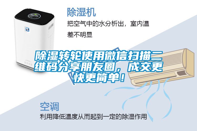 除濕轉(zhuǎn)輪使用微信掃描二維碼分享朋友圈，成交更快更簡單！
